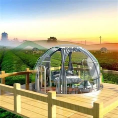 Glamping de la cúpula de bombolles